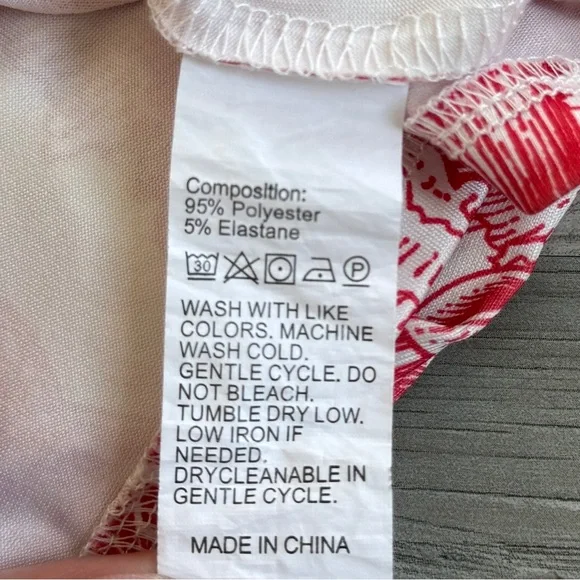 Floral Print Pajama Set, Short Sleeve Top & Shorts (size S) - Picture 8 of 8